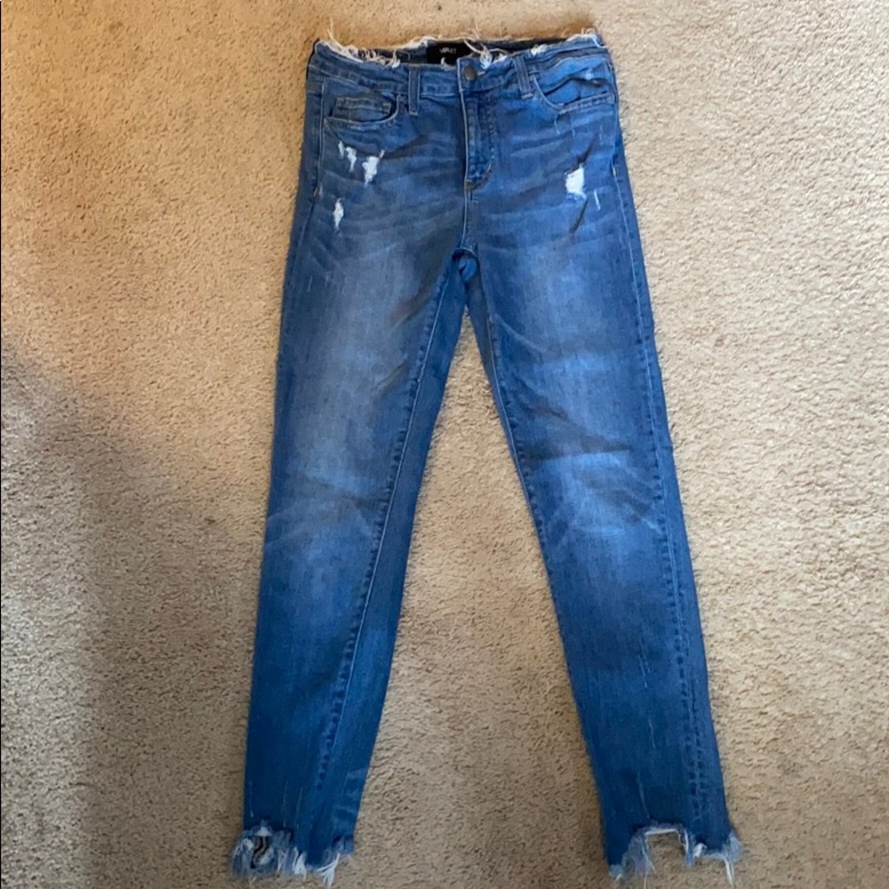 Lighter blue jeans